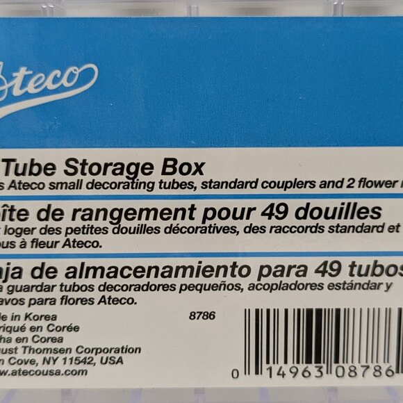 NWT! Ateco Cake Decorating Piping Tip Storage Case - Picture 3 of 6